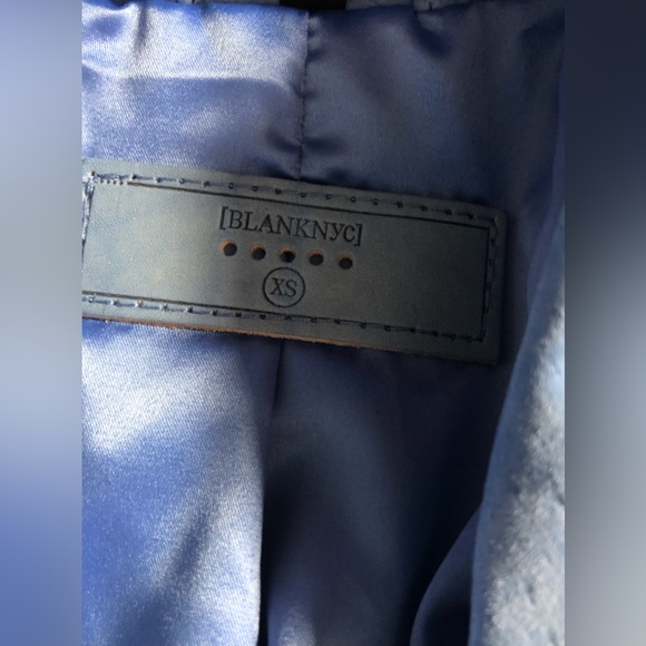 NWT Free People X Blank NYC Real Suede Blazer in Riviera Blue - Size XS - Picture 4 of 6